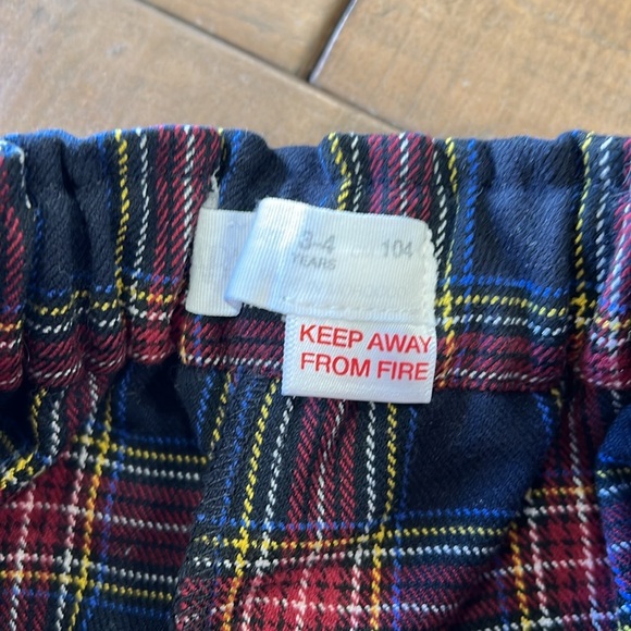 Zara tartan plaid paper bag pants - Picture 3 of 5